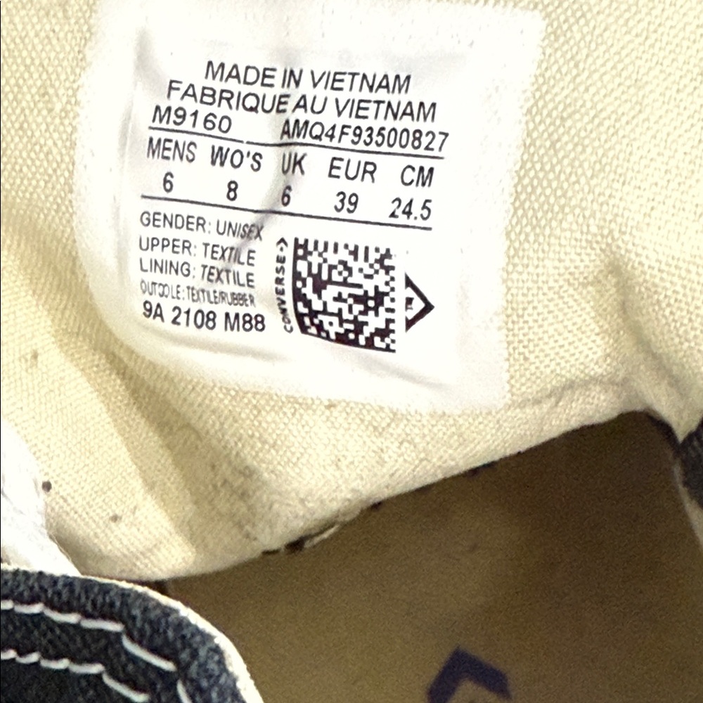 Converse Kids Black and White Sneakers - Picture 3 of 3